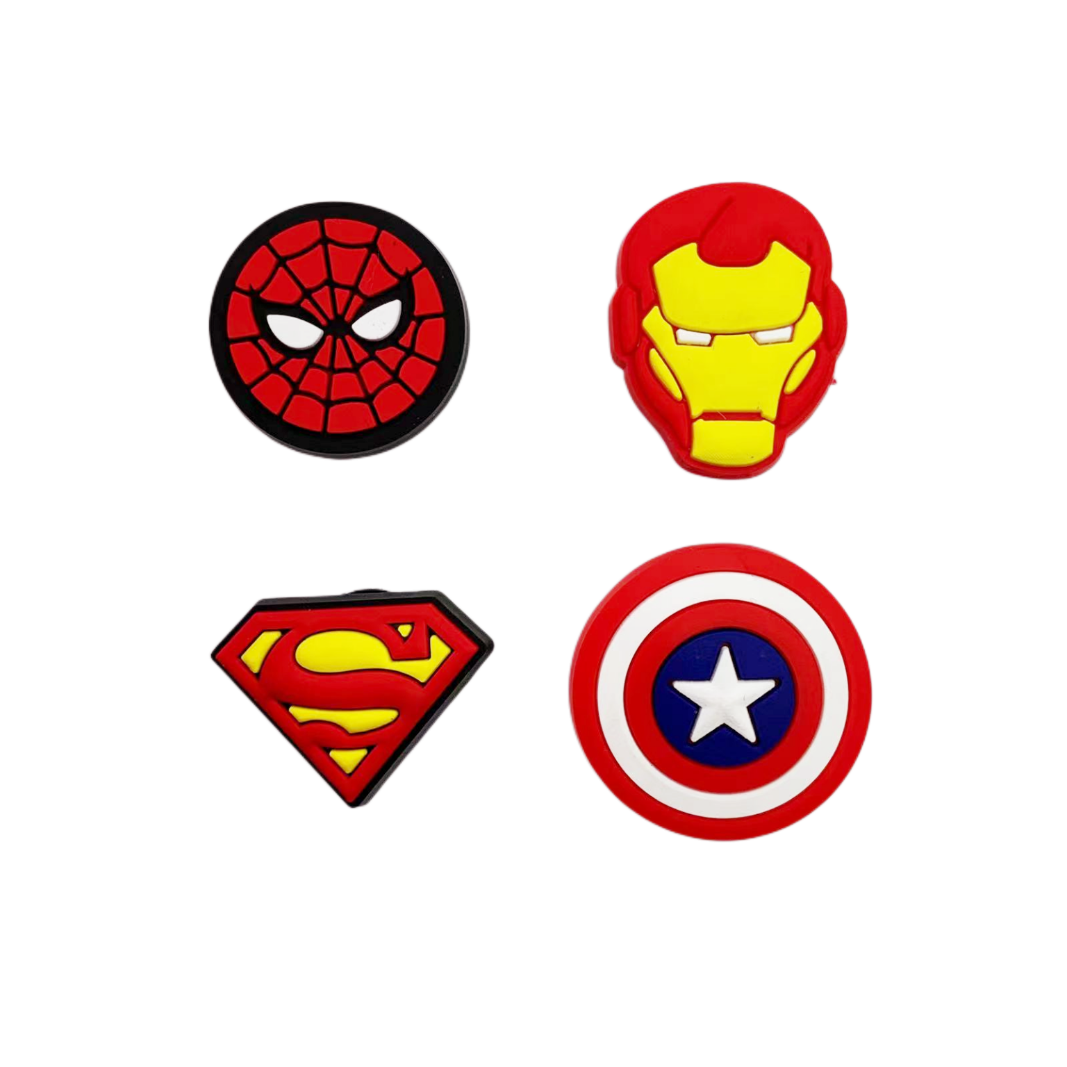 Marvel Super Heroes Custom Clog Charms Cartoon Shoe Decorations Super Hero Designs clog charms wholesale bogg bag accessories