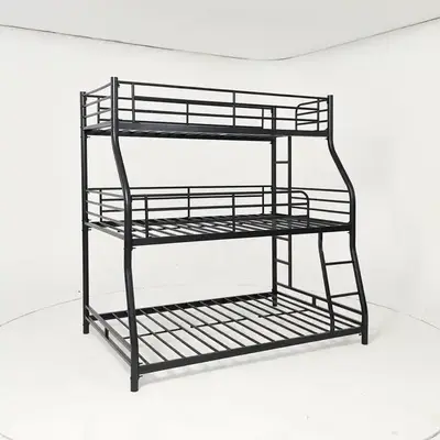 Twin Metal Heavy Duty Bunk Beds Steel Cheap Double Bed for Boys Girls Teens Adults Bedroom Dormitory