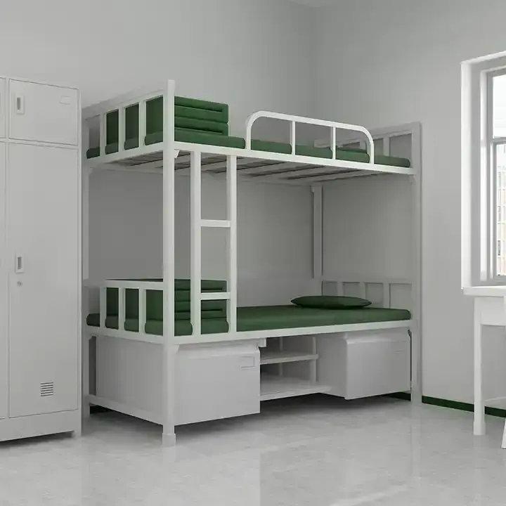 Twin Metal Heavy Duty Bunk Beds Steel Cheap Double Bed for Boys Girls Teens Adults Bedroom Dormitory