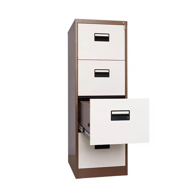 Steel Office Furniture 5 Drawers Vertical Filing Cabinet Office Lateral File Organizer 5 Layers Storage A4 F4 Legal Size Cabinet