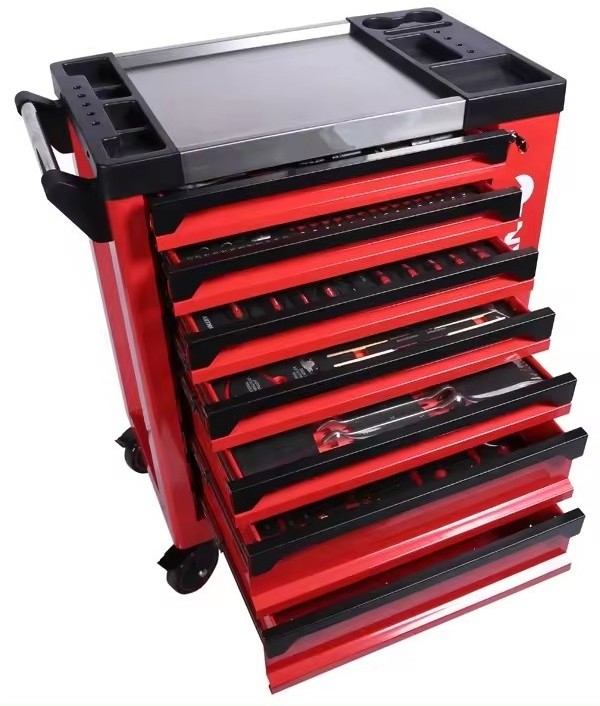 Workshop Professional Heavy Duty Mechanical Storage Garage Metal 7 Drawer Steel Roller Tool Cabinet