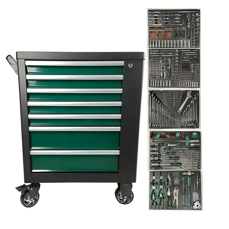 Workshop Professional Heavy Duty Mechanical Storage Garage Metal 7 Drawer Steel Roller Tool Cabinet