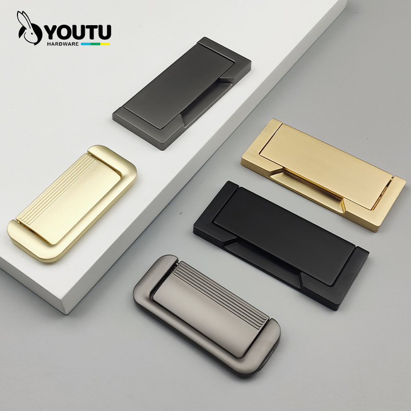 Zamak Handles simple style concealed handles hidden handles suitable for Bathroom, Kitchen cabinet, bedroom closets, all drawers