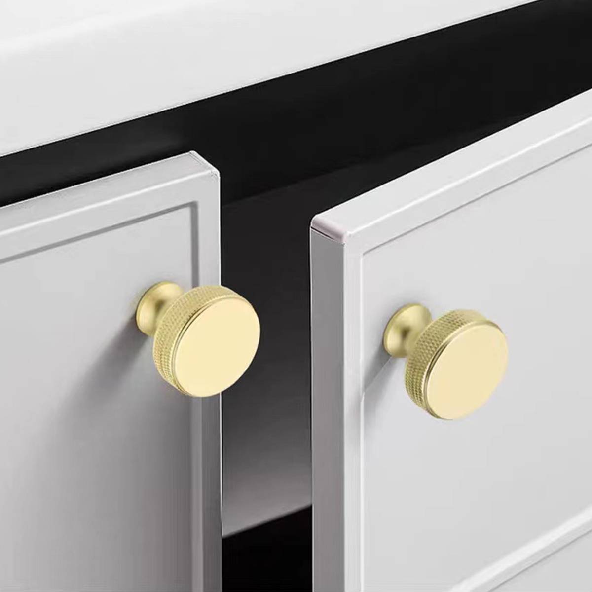 Simple Aluminum Rounded Knob Single hole Brushed Nickel Matt Black suitable for Kitchen cabinet, bedroom closets, all drawers