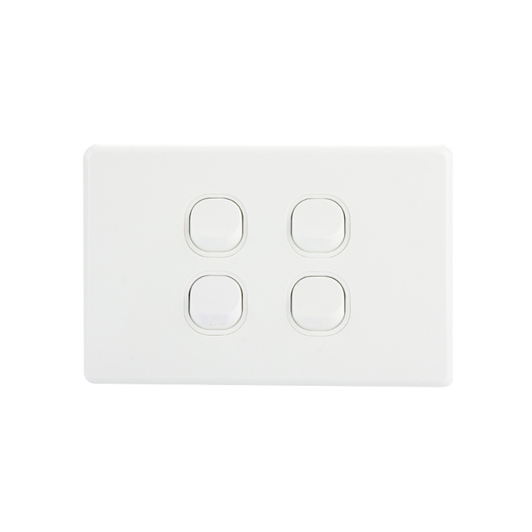 YOUU Multi switch cover Australia Standard 4 Gang Rigid Plate Light Switch Wall Plate