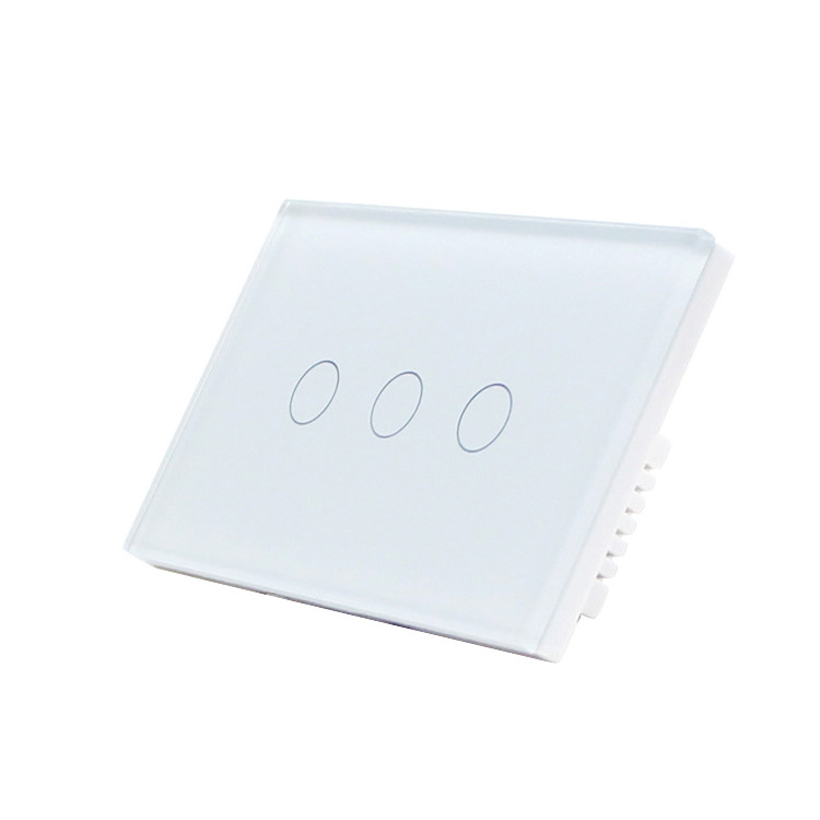 YOUU 3 Gang 1 Way Smart Switch TF8031 White Smart Switch Fan