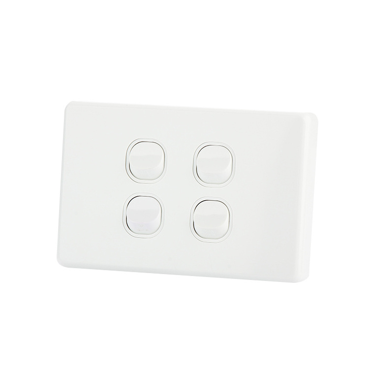 YOUU Multi switch cover Australia Standard 4 Gang Rigid Plate Light Switch Wall Plate