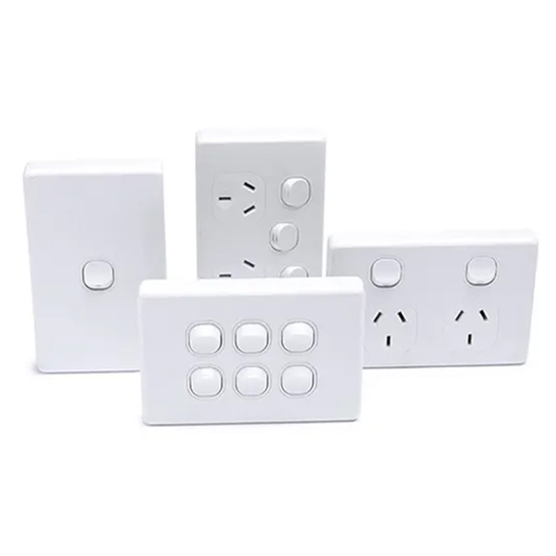 YOUU Best Selling Items 250VAC Modern Light Switch Electrical Double 10A 15A Wall Outlet Switch Socket