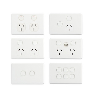 YOUU Switch Wall Socket Max Current 16A 1 Gang 2 Way Wall Switch Multi Socket Switch