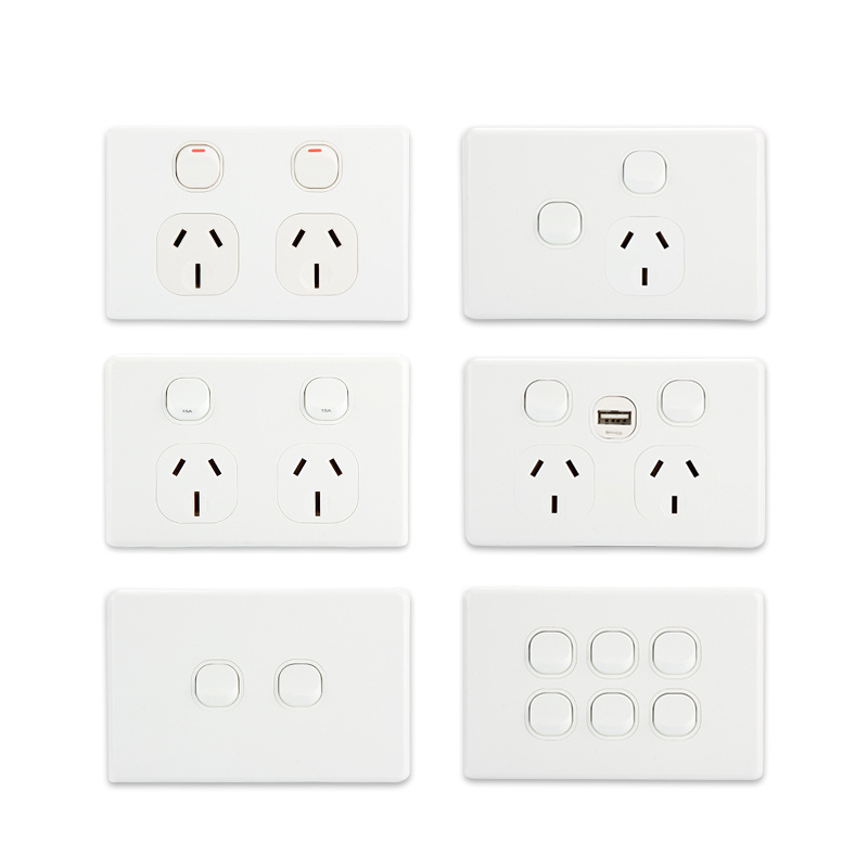 YOUU Factory Single Power Point 10A Electrical Australian Standard Wall Outlet Socket Switch