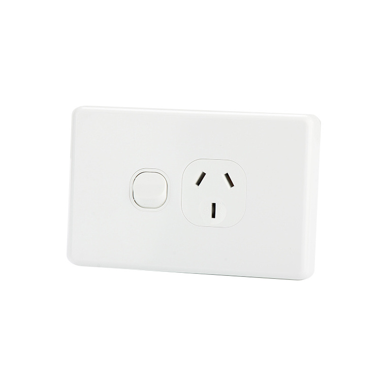 YOUU Most Popular Products Australian Standard Electric Double Powerpoints Wall Switch Plug in Power Point