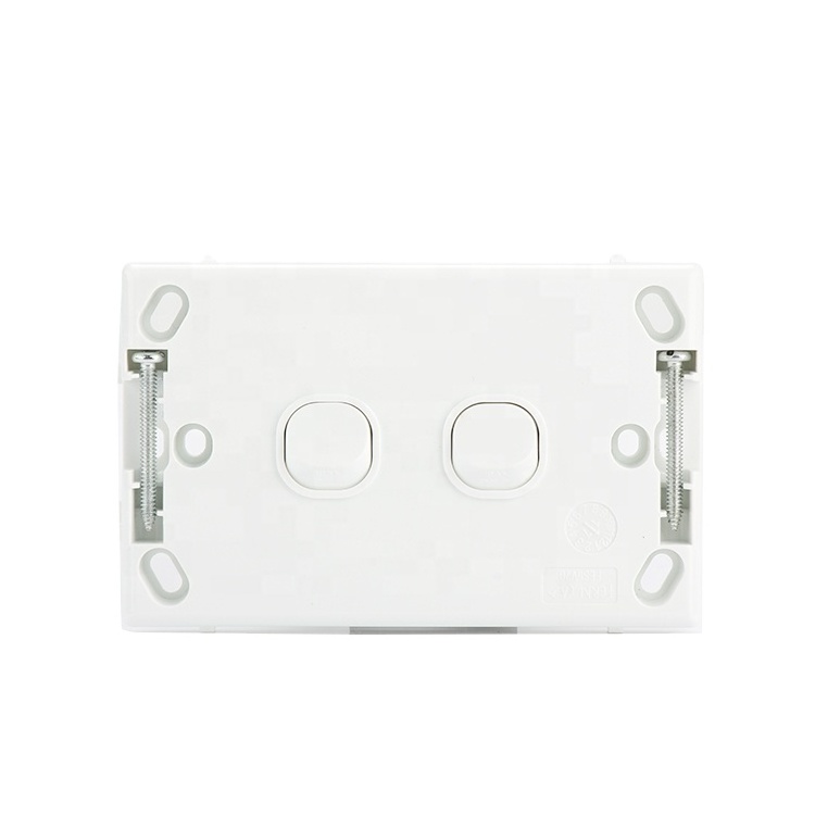 YOUU Weatherproof Switch Socket U1502 SAA Approved 2 Gang 1 Way Wall Switch