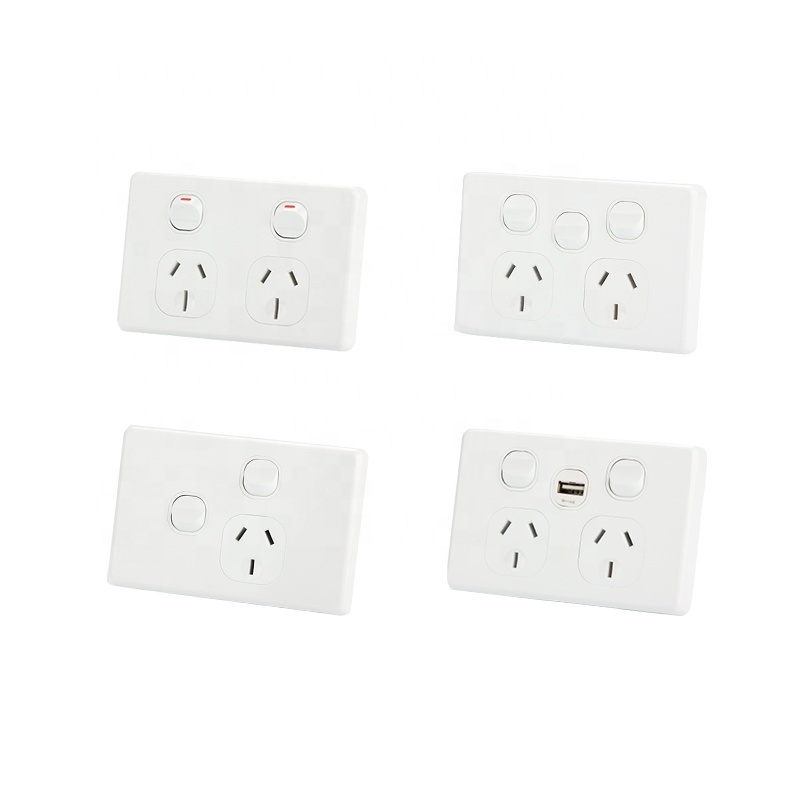 YOUU Factory Single Power Point 10A Electrical Australian Standard Wall Outlet Socket Switch