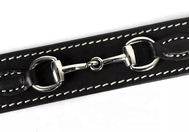 High Quality Ladies Equestrian  Pure Leather Belts Plain Leather Belts for Female Horse  with Equestrian Buckle