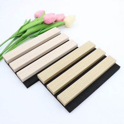 Decorative Wooden Panels slat panels Sound absorbing acoustic sound white acoustic panels polyester for hotel