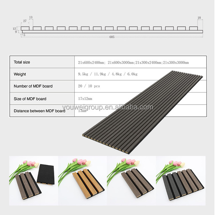 Decorative Wooden Panels slat panels Sound absorbing acoustic sound white acoustic panels polyester for hotel