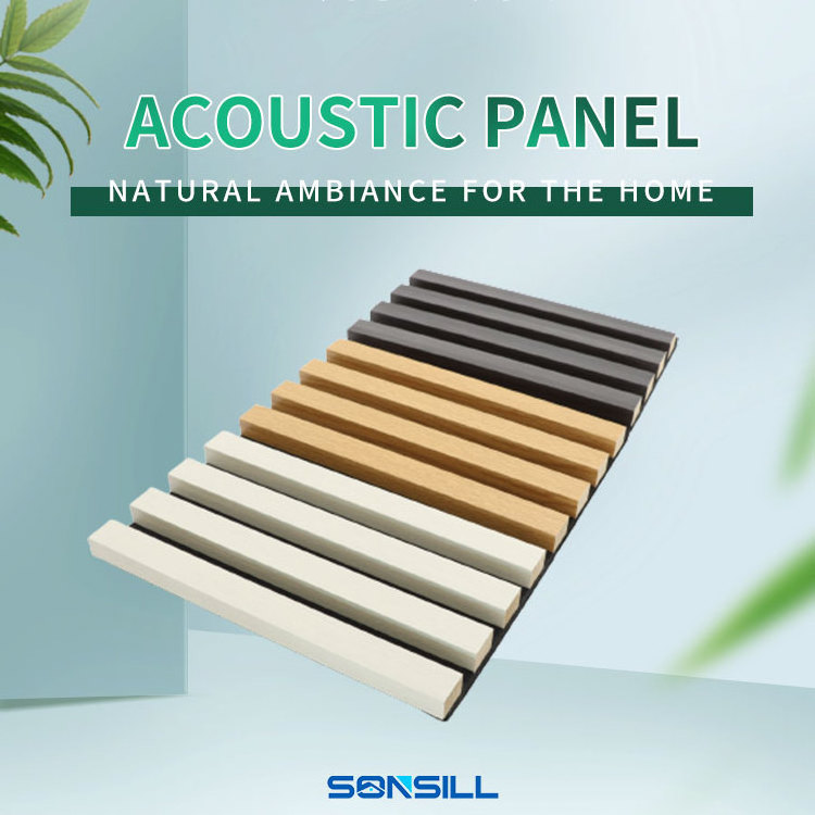 Decorative Wooden Panels slat panels Sound absorbing acoustic sound white acoustic panels polyester for hotel