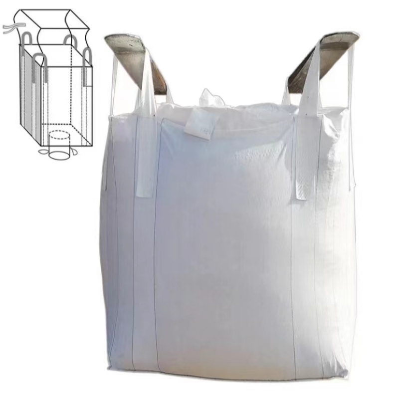 1 tonne 2 ton price big bag super sacks 1000kg PP big bulk jumbo FIBC bag for sale