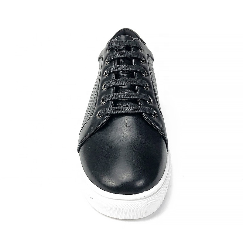 PU Leather Shoes Casual Flat Sport Shoes for Men