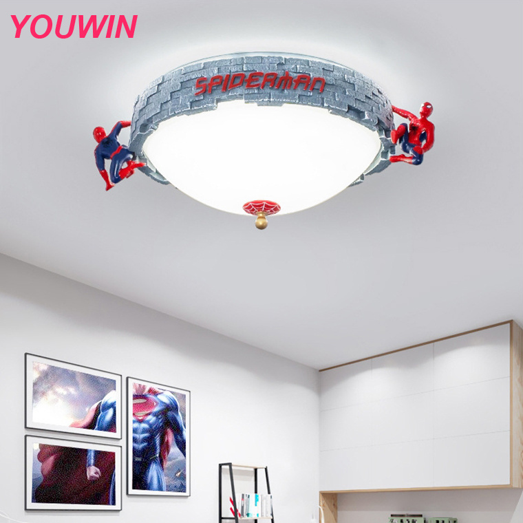 2 Years Warranty Cartoon Ceiling Light Dimmable Creative LED Lighting Fixtures for Study Room Children's Bedroom