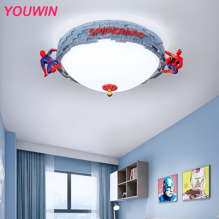 2 Years Warranty Cartoon Ceiling Light Dimmable Creative LED Lighting Fixtures for Study Room Children's Bedroom