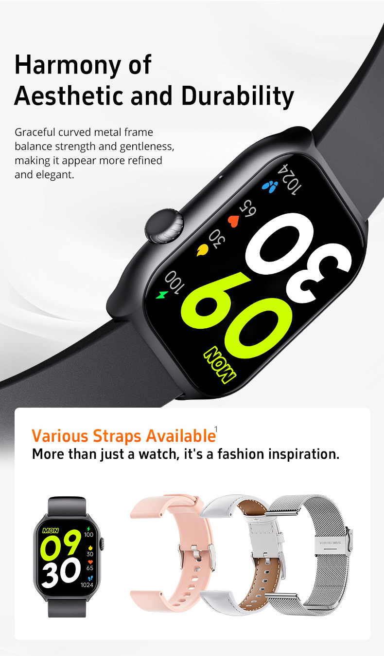 Montre Intelligente 2024 Reloj Inteligente Mujer Smart Watches Wearable Devices Smartklokke For iphone Android Mujer Smartwatch