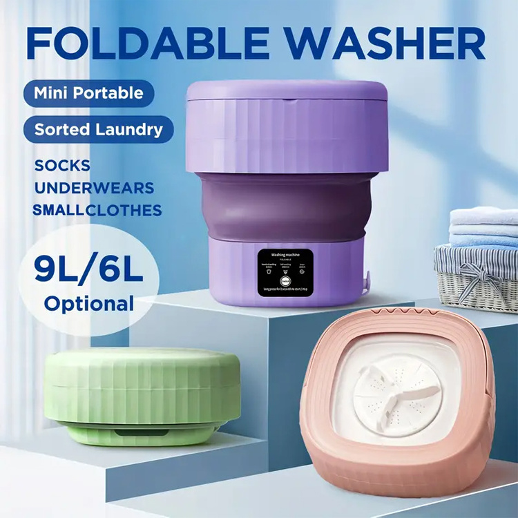 Portable Washing Machine Mini Washer Lavadora Portatil With Folding Washing Machine 3 Modes Deep Cleaning For Underwear Clothes