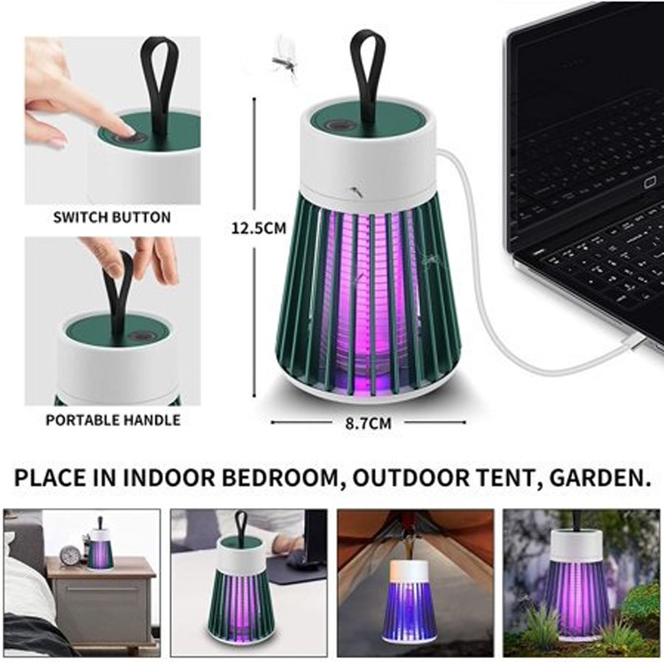 Mini Rechargeable Mosquito Killer Lamp UV LED Light Trap Fly Bug Insect Zapper UV Insect Killer Lampe Anti-moustiques