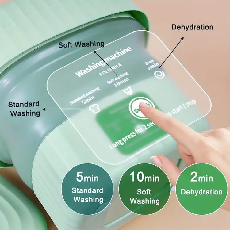 Portable Washing Machine Mini Washer Lavadora Portatil With Folding Washing Machine 3 Modes Deep Cleaning For Underwear Clothes