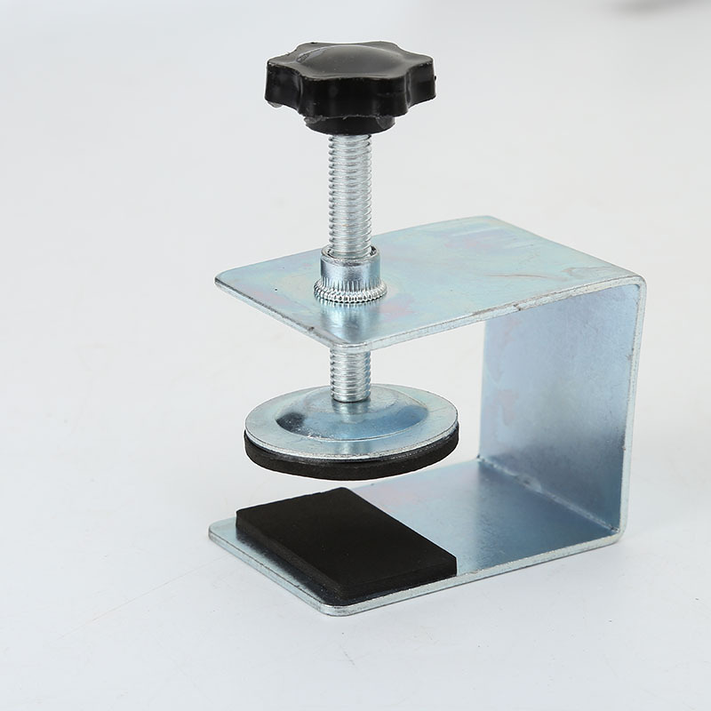 High Quality Black Powder Coating Steel Table C Clamp With Top Male Screw