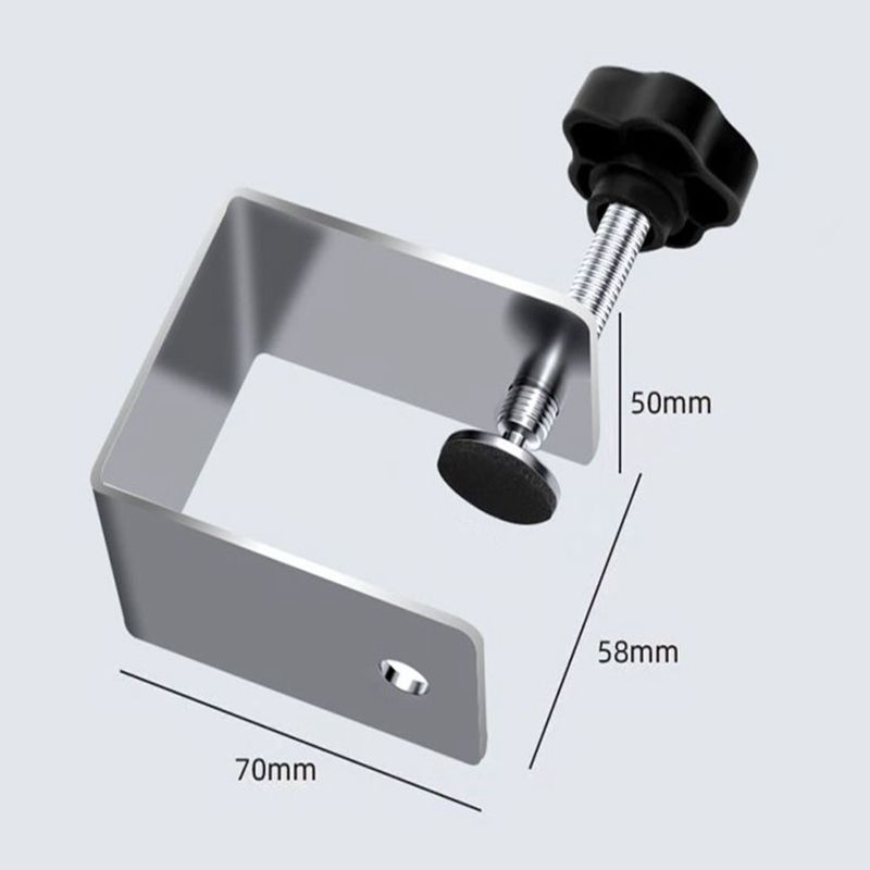 High Quality Black Powder Coating Steel Table C Clamp With Top Male Screw