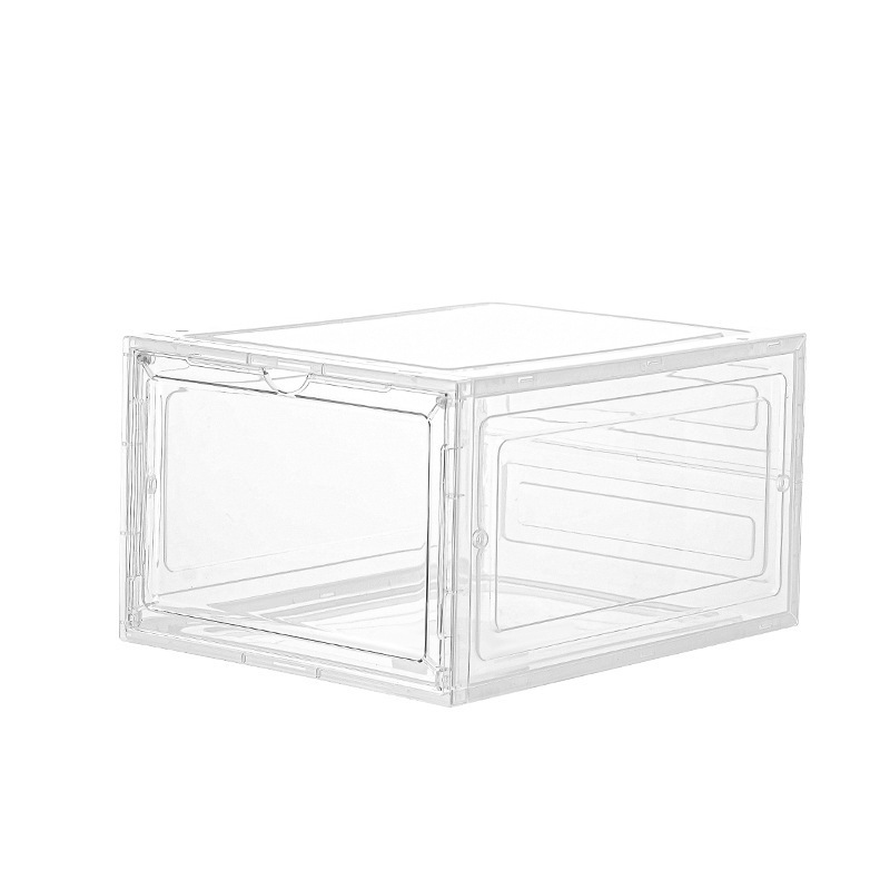 Transparent Space Saving Sneaker Storage Boxes Shoe Organizers Clear Shoe Boxes Stackable For Closet Acrylic Shoe Box Magnetic