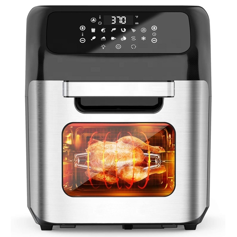 12L Electric Digital Air Fryer Oven With 8 Cooking Presets Rotisserie Dehydrator Oilless Cooker Multi-function Air Fryer Toaster