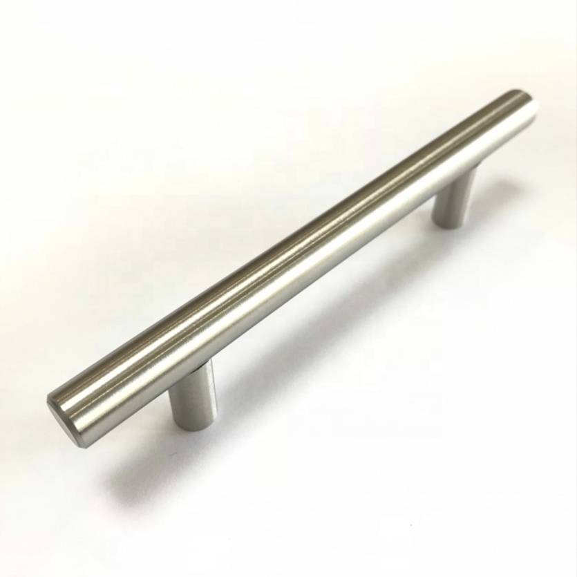 Satin Nickel 5 Inch Stainless Steel Cabinet Pulls for Kitchen Cabinet Handles, Drawer, Door T Bar Pull Handles