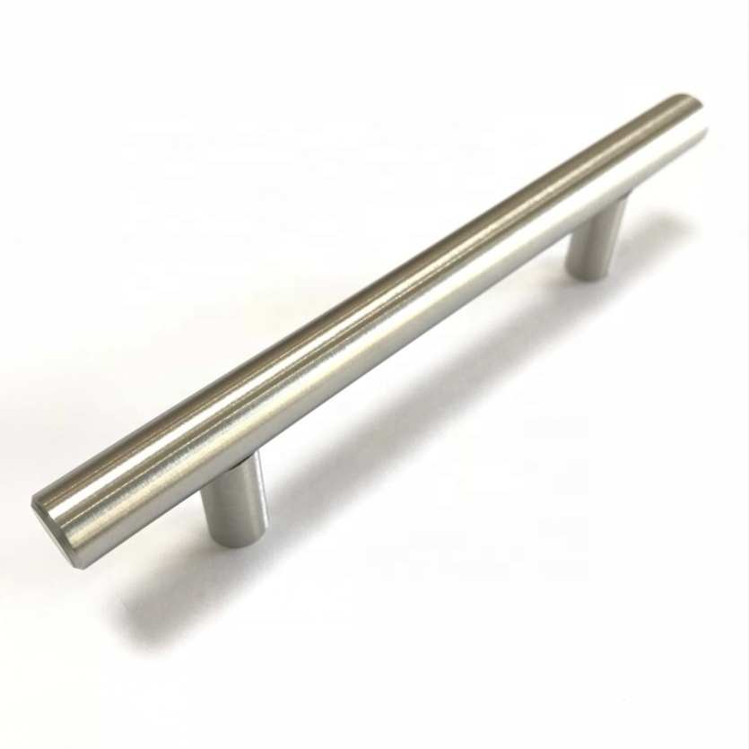 Satin Nickel 5 Inch Stainless Steel Cabinet Pulls for Kitchen Cabinet Handles, Drawer, Door T Bar Pull Handles