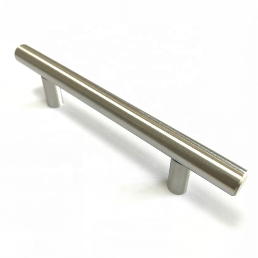 Satin Nickel 5 Inch Stainless Steel Cabinet Pulls for Kitchen Cabinet Handles, Drawer, Door T Bar Pull Handles