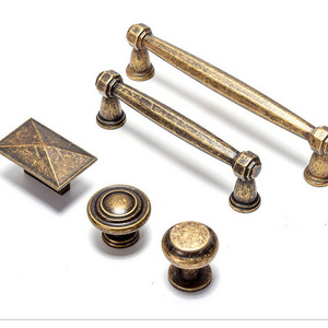 Bronze AntiqueEuropean Classical Old-fashioned Furniture Kitchen Cabinet Handle Shoe Cabinet Drawer Zinc Alloy Handle