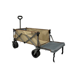 Collapsible Folding Outdoor All Terrain Utility Wagon Beach Trolley Cart with Adjustable Handle