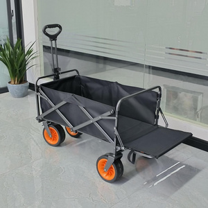 Outdoor Garden Multifunctional Folding 90L 500D Oxford cloth Camping Cart Portable Beach Trolley Cart camping trolley