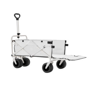 Heavy Duty Beach Wagon 4 Wheels Utility Outdoor steel mesh Garden Trolley Garden Tool Cart