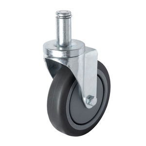 industrial caster wheel 3/3.5/4/5/6/8 inch castor manufacturer stem type rubber caster  for industry and trolley