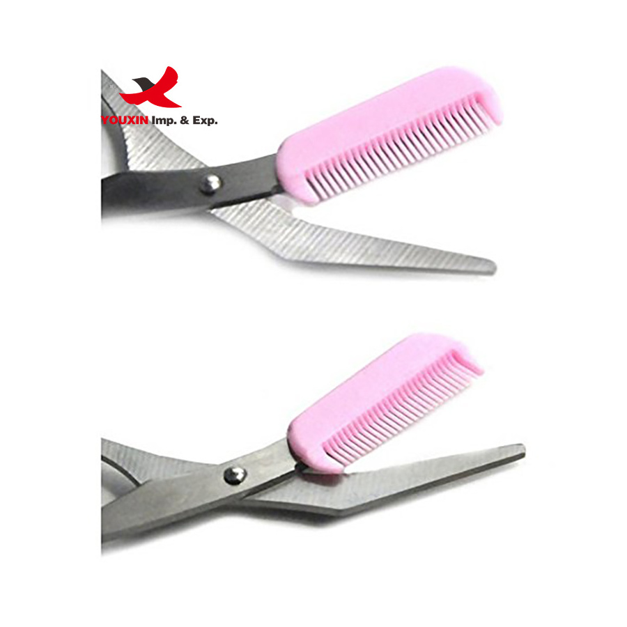 FENGFLY Eyebrow Trimmer Scissor with Comb Factory Direct Selling Eyelash Eyebrow Trimmer Scissors