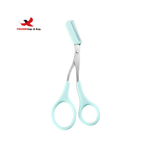 FENGFLY Eyebrow Trimmer Scissor with Comb Factory Direct Selling Eyelash Eyebrow Trimmer Scissors