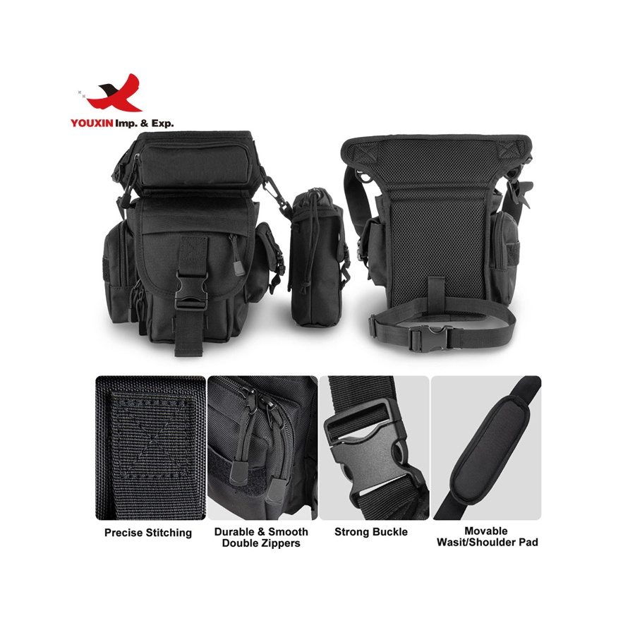 Tactical Leg Pouch Waist Bag Motorcycle Racing Bike Cycling Hiking Thigh Bag Tactical Drop Leg Bag for Men