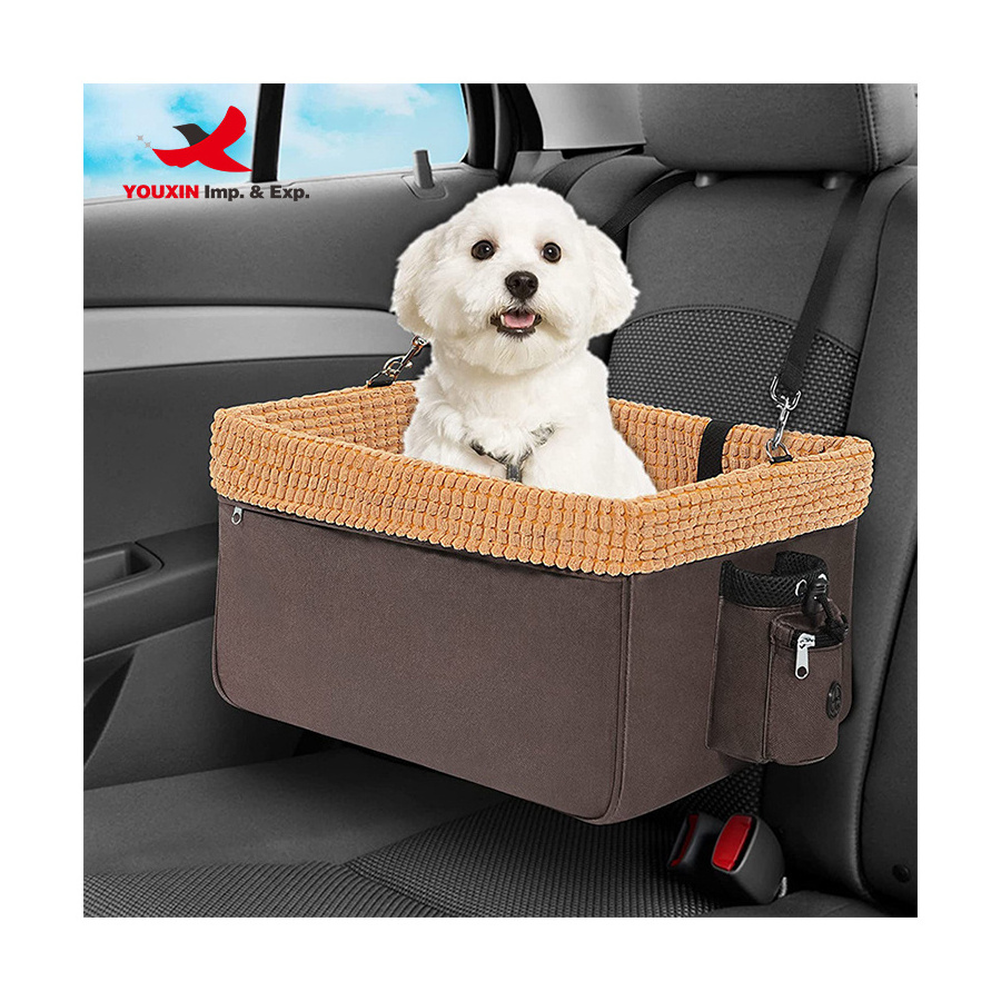 Multi-function Customized Pet Car Seat Carrier High Density Oxford Outdoor Travel Pet Dog Cat Car Front Booster Seat Protector