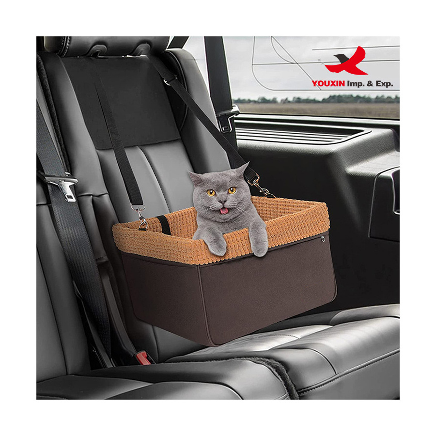 Multi-function Customized Pet Car Seat Carrier High Density Oxford Outdoor Travel Pet Dog Cat Car Front Booster Seat Protector