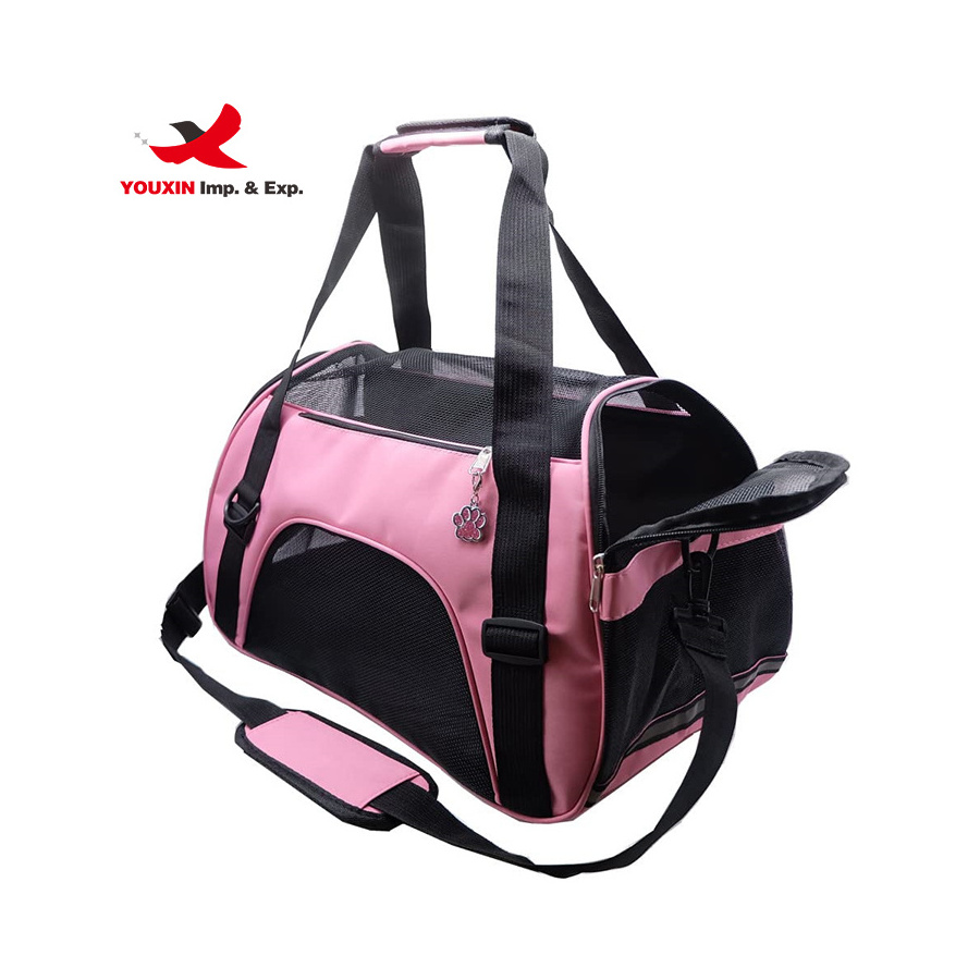 Soft-sided Carriers Portable Pet Bag Pink Dog Carrier Bags Blue Cat Multifunctional Dog Carrier Bag