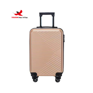 Wholesale Travel Suitcase Solid Color Universal Wheel ABS 20" Luggage with customized LOGO