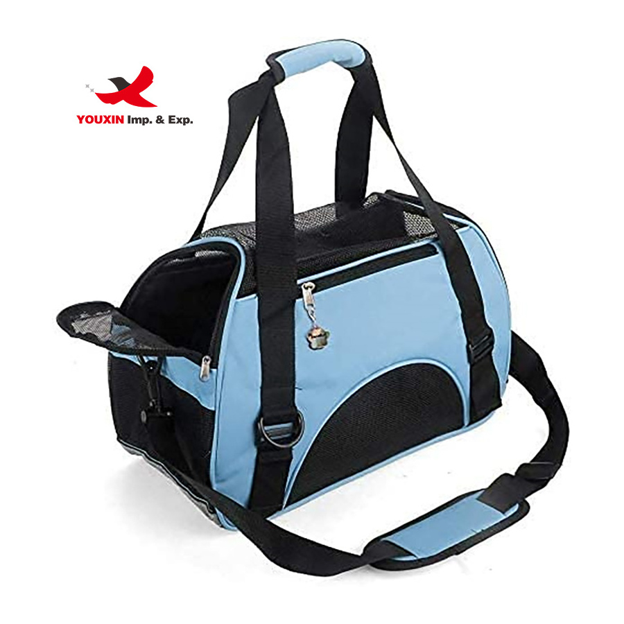 Soft-sided Carriers Portable Pet Bag Pink Dog Carrier Bags Blue Cat Multifunctional Dog Carrier Bag