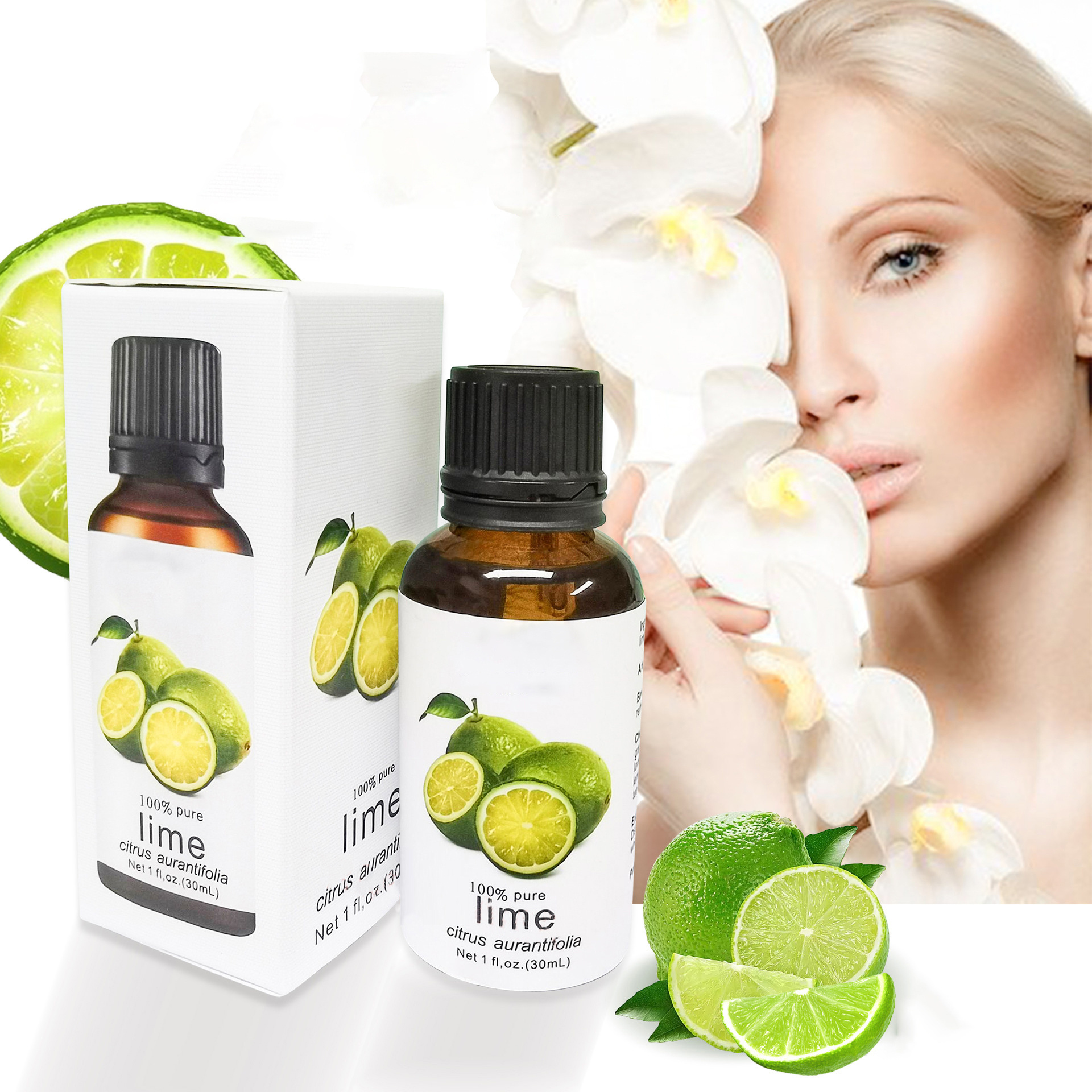 Therapeutic Grade Essential Oil Lime lemon Essential Oil Lavender Oil 100% Pure and Natural for Aromatherapy and Diffuser